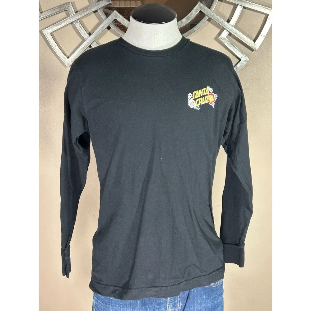 Youth Santa Cruz Skateboards Flower‎ Graphic Long Sleeve Shirt Sz large L